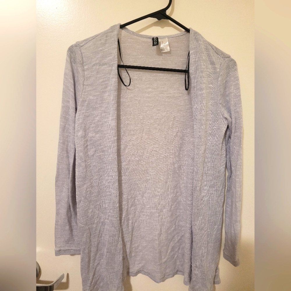 small grey cardigan thin